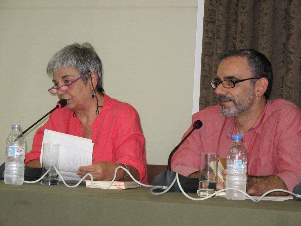 Οι συγγραφείς Νίκη Τρουλλινού και Λευτέρης Γιαννακουδάκης
