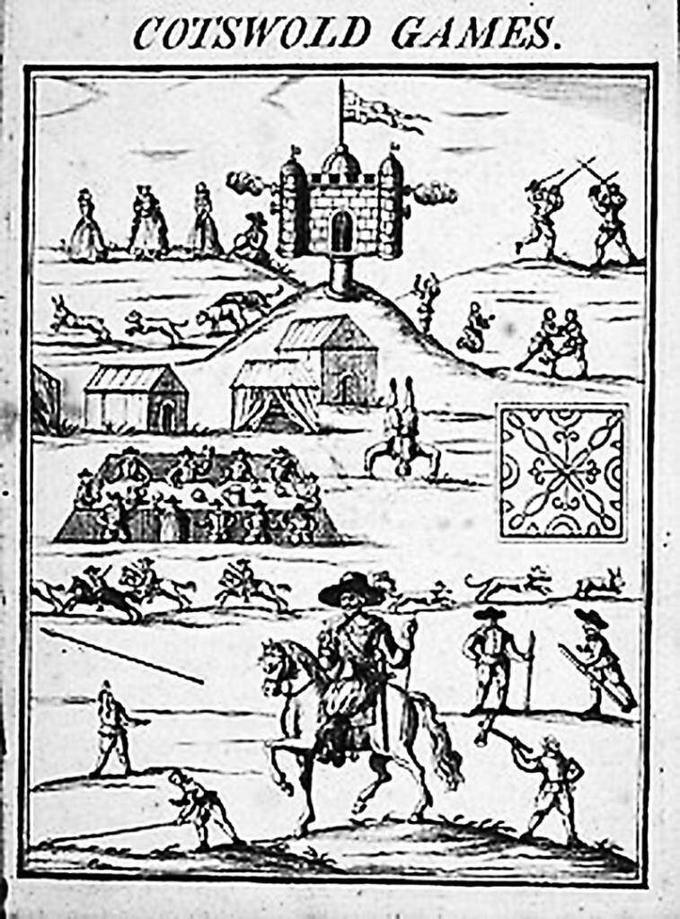Ξυλογραφία για τους "Ολυμπιακούς" του Κότσγουλντ (Αγγλία) το 17o αιώνα